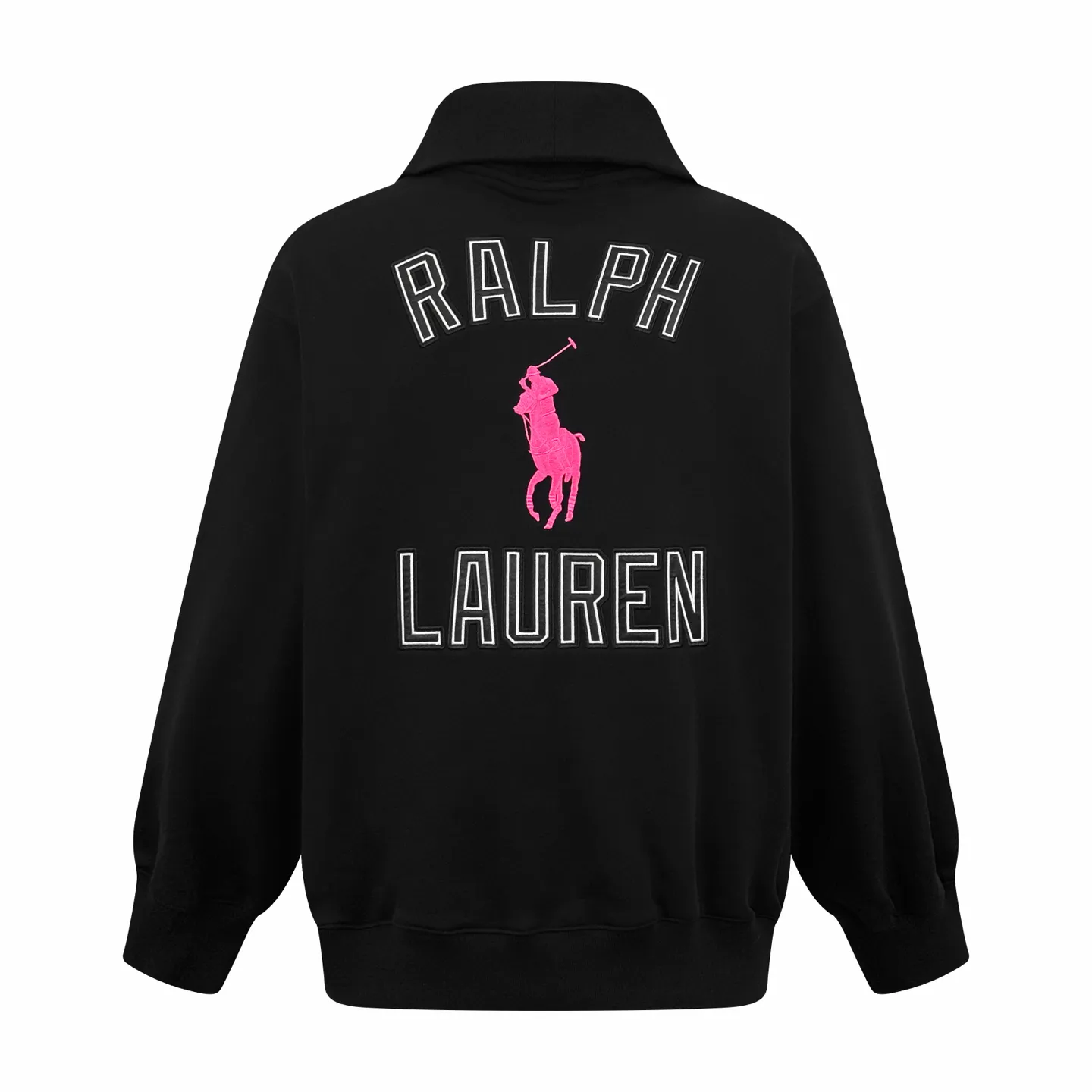 P420 Ralph Lauren pink label half-turtleneck sweatshirt, custom-made luxury cotton fleece composite, soft and silky, comfortable against the skin, with a pure black tone as the background, a touch of pink pony logo embroidery on the chest, low-key and powerful. The back panel is embellished with the brand letters outlined in ivory white satin intarsia, and the pink pony embroidery jumping in the center is the only color footnote in this black and white silent film, which coincides with the elegant and uninhibited brand philosophy. Its unique ribbed half-high collar design is sublimated, giving more flexibility and fashion sense to wear, showing taste in silence, showing elegance and style. Process 1: Using imported machine embroidery technology, using advanced computer control system and precise mechanical components to realize the pony mark embroidery operation, with high precision and smooth and delicate lines. Process 2: Using imported machine appliqué technology, using advanced computer control system and precise mechanical components to realize Ralph Lauren appliqué embroidery operation. Showing an embroidery effect with both clarity and three-dimensionality. Process 3: The fabrics are washed carefully and have better hand texture. Not easy to deform, not easy to shrink, not easy to fade, and maintain long-term beauty. Accessories: Customized 1:1 Ralph Lauren alloy head. Customized 1:1 Ralph Lauren zipper. Customized 1:1 Ralph Lauren trademark. Version: Loose version. Size: S M L XL. Style number: CC918.
